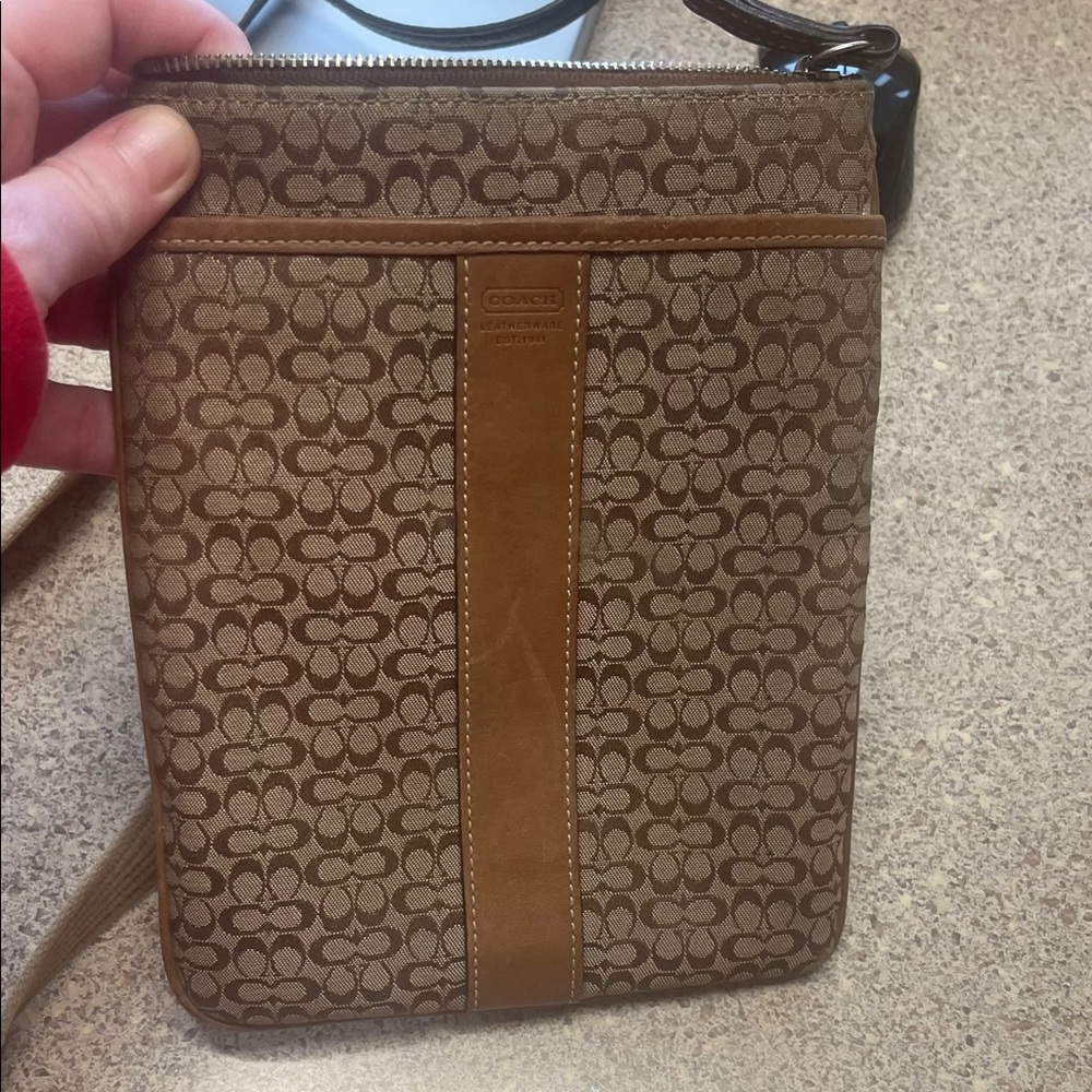 Brown crossbody Coach